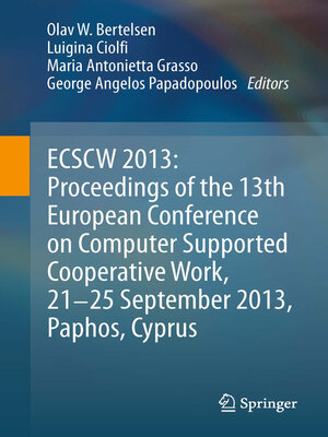 cover image of ECSCW 2013